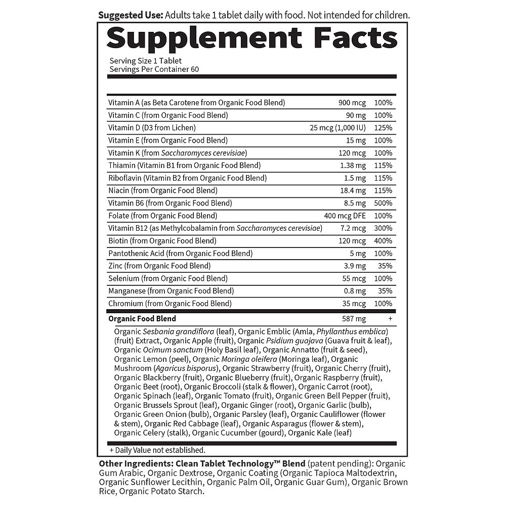 mykind Organics Men's Once Daily Whole Food Multivitamin