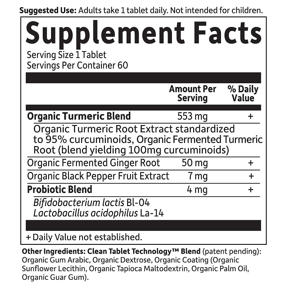 mykind Organics Extra Strength Turmeric for Inflammation