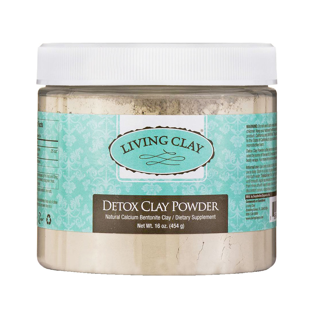 Living Clay Calcium Bentonite Detox Clay Powder